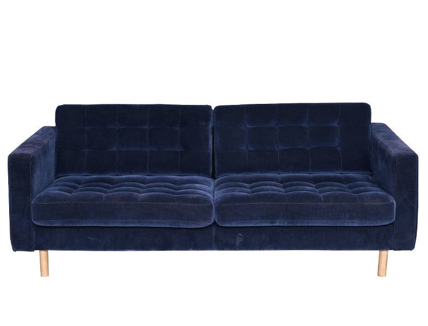 Blue Velvet 2 Seater Lounge