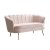 Marianna 2 Seater Velvet Sofa - Pink