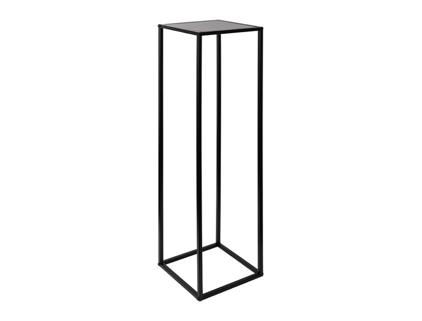 Black Metal Plinth 110cm