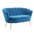Marianna 2 Seater Velvet Sofa - Blue