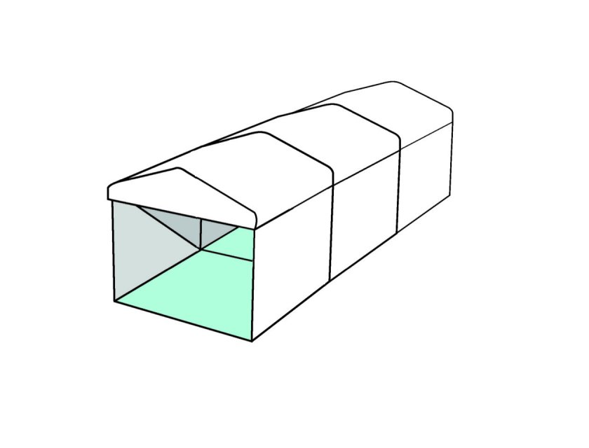 3m White Roof Pavilion - 3m x 3m