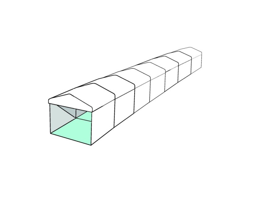 3m White Roof Pavilion - 3m x 3m