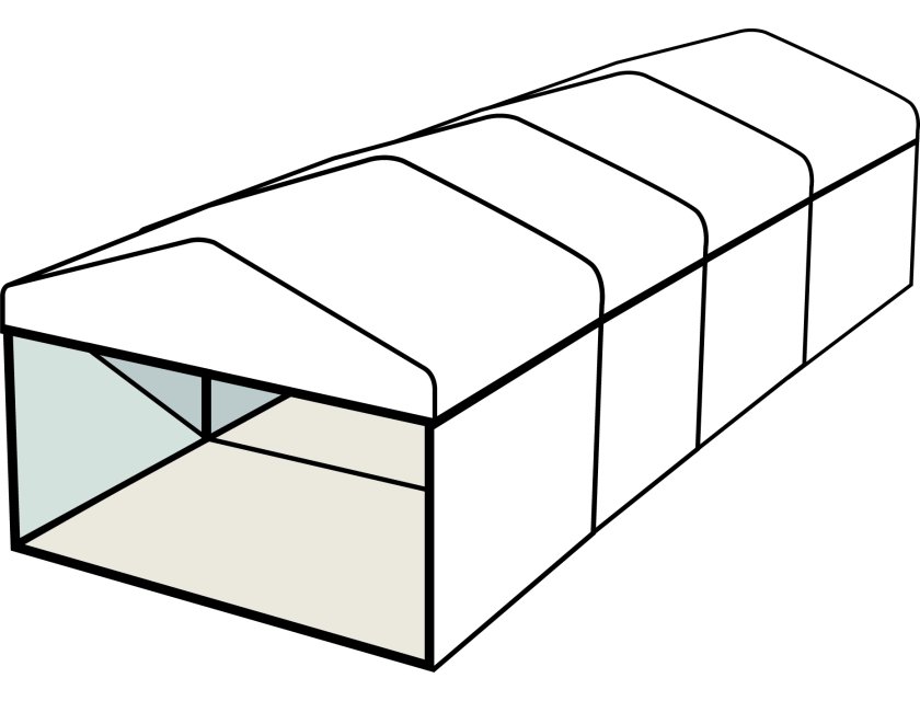 4m White Roof Pavilion - 4m x 3m