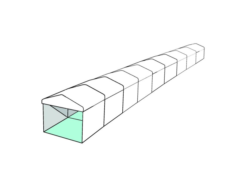 3m White Roof Pavilion - 3m x 3m