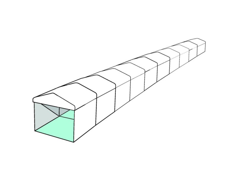 3m White Roof Pavilion - 3m x 3m