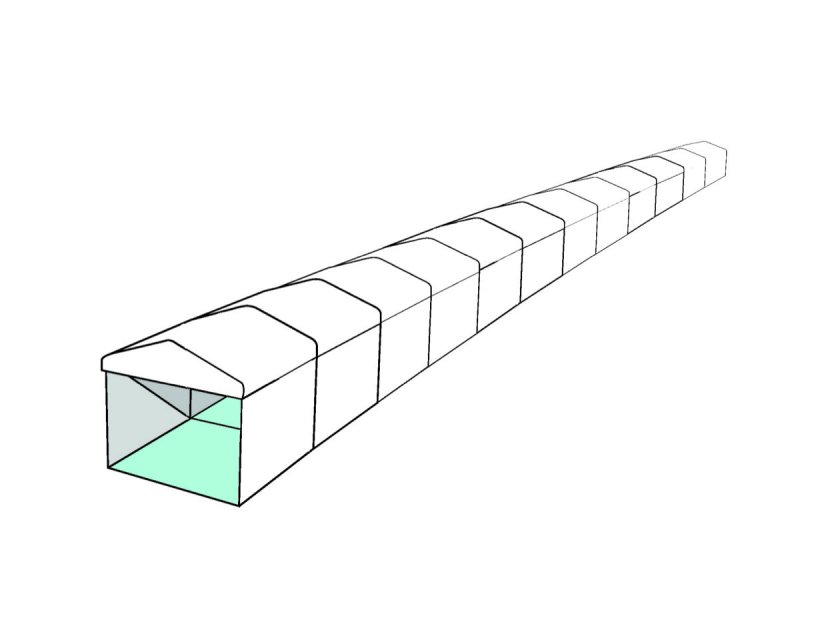 3m White Roof Pavilion - 3m x 3m