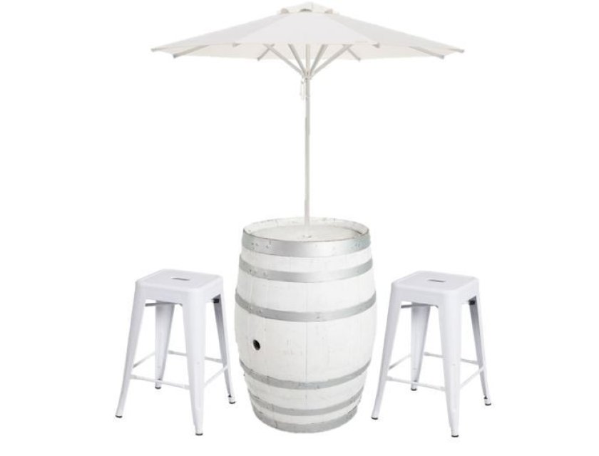 White Wine Barrel Umbrella Package