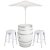 White Wine Barrel Umbrella Package
