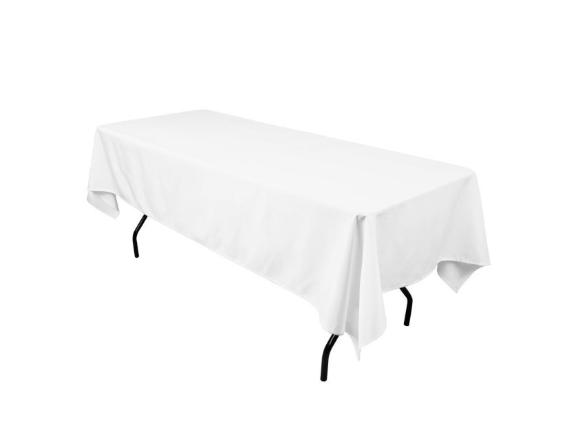 White Rectangle Linen - 137cm x 365cm