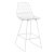 Wire Stool - White