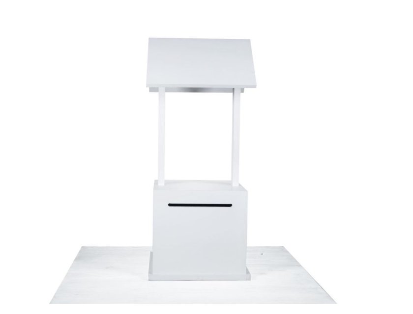 Wooden Wishing Well - White