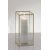 Gold Framed Glass Candle Box Tall (30cm)