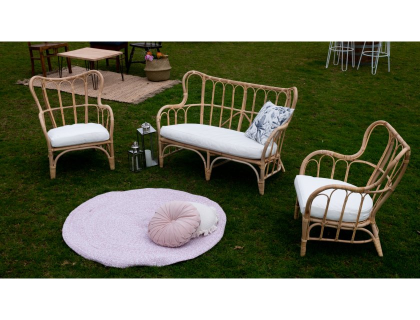 Braided Round Rug Pink