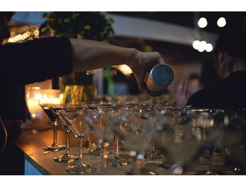 Clear Cocktail Glass