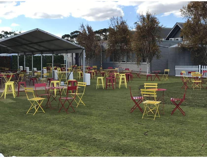 Paris Cafe Table - Yellow