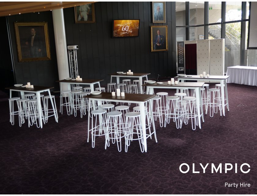 Tolix Leaner - White leg