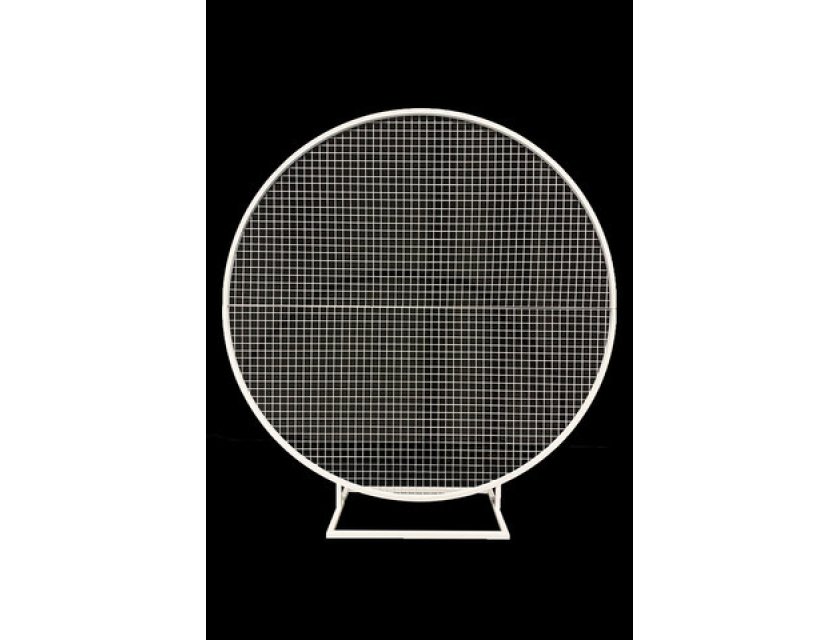 Round Mesh Wall - White