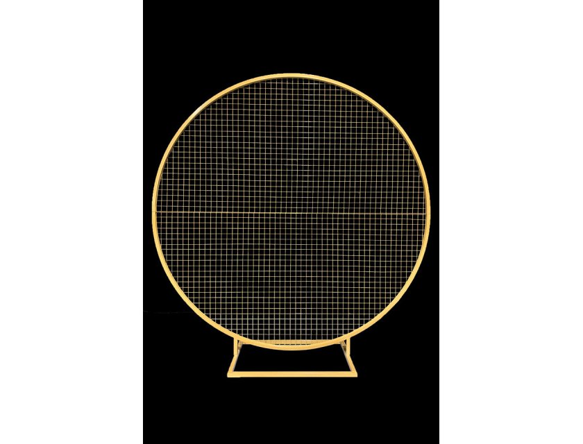 Round Mesh Wall - Gold