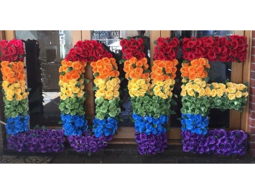 Rainbow Floral "LOVE"