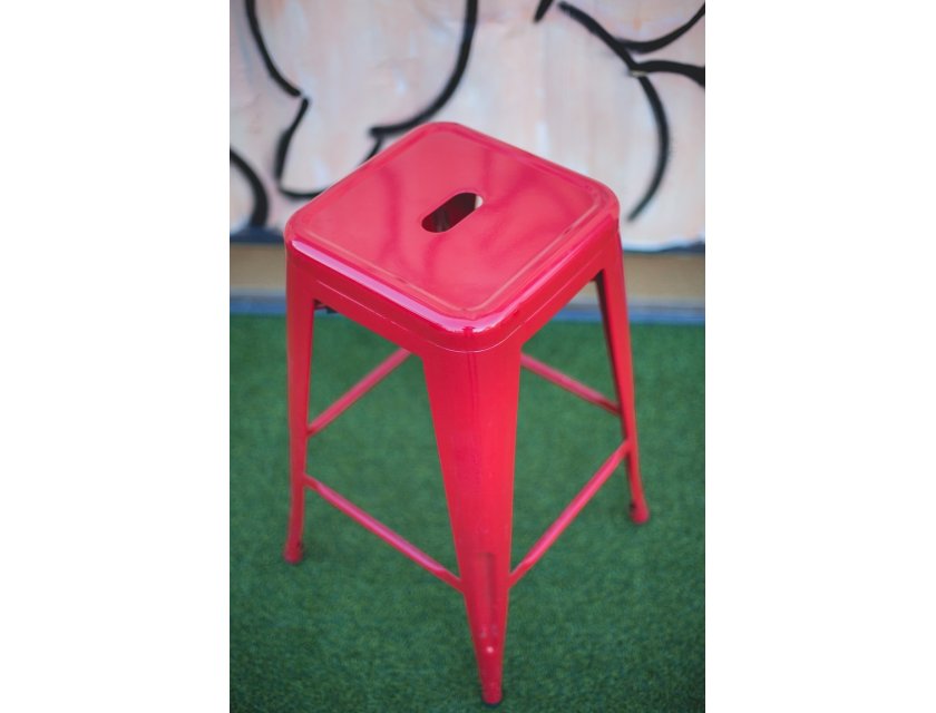Tolix Stool - Red