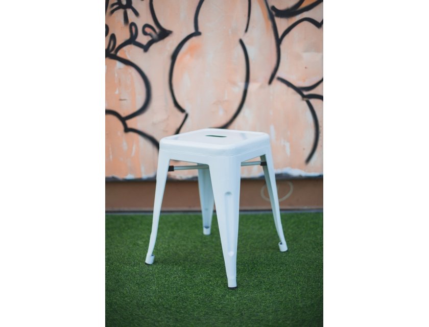 Tolix Rocket Stool - White