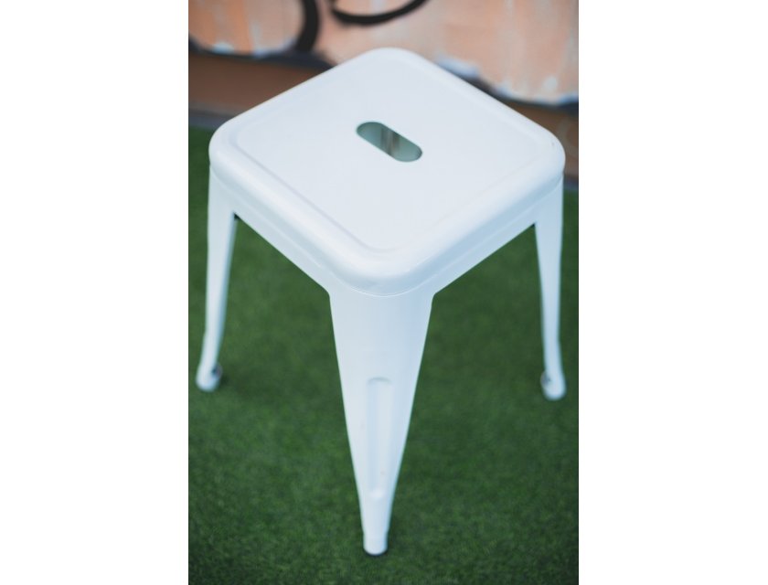 Tolix Rocket Stool - White