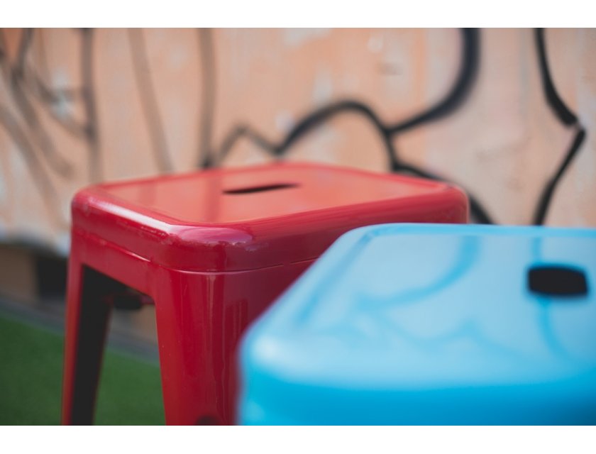 Tolix Rocket Stool - Light Blue