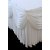 Table Skirt - Oyster pattern White - 6.5m long