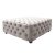 Plush Pearl Velvet Ottoman