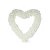 Giant Floral Heart White
