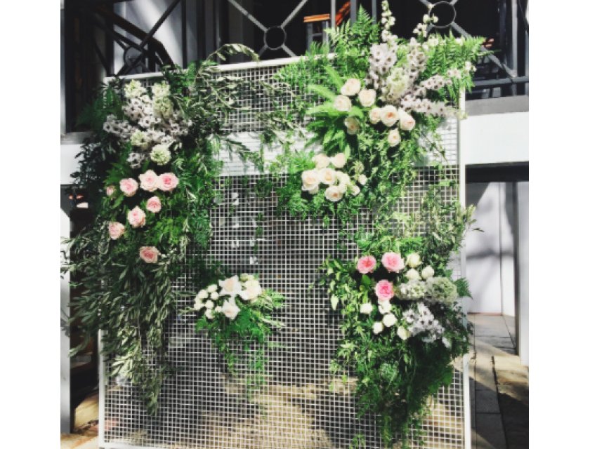 Black Mesh Wall - 2.1 x 1.2m