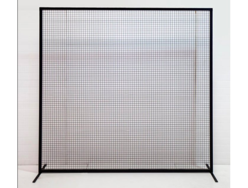 Black Mesh Wall - 2.1 x 1.2m