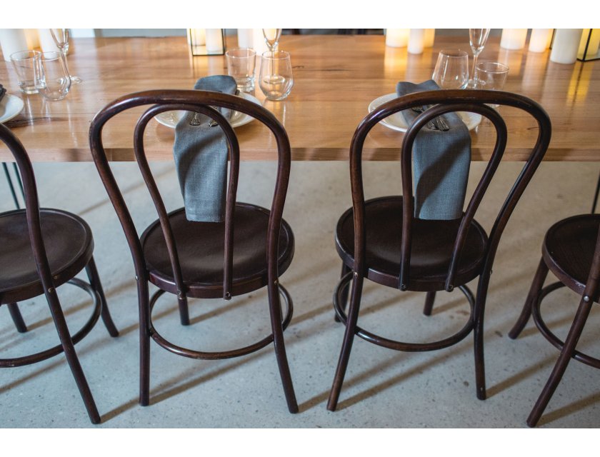 Oak Hairpin Table - Black