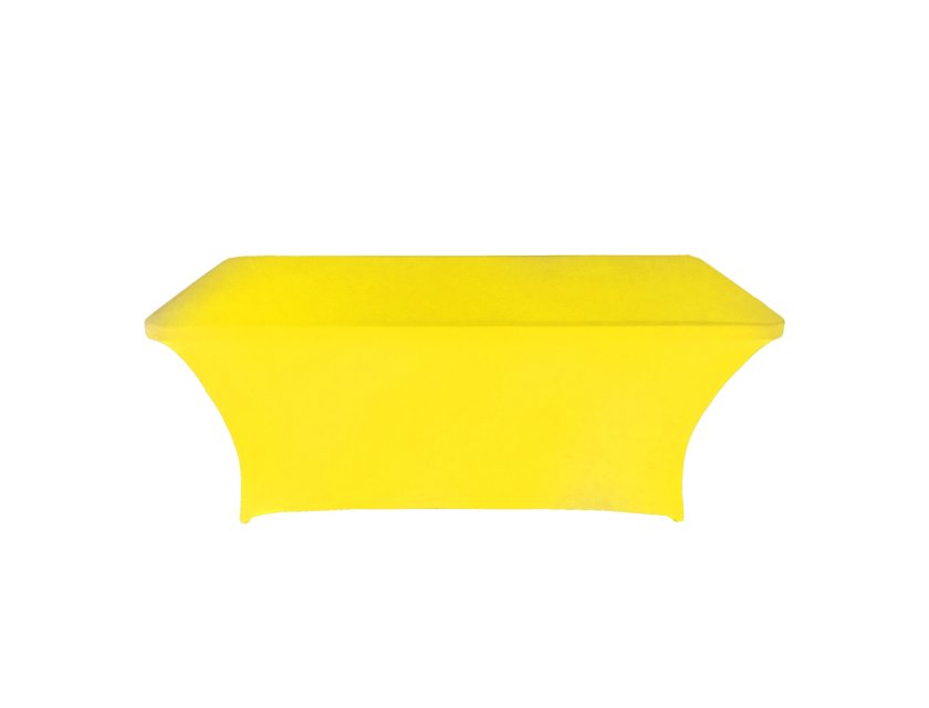 Lycra 6ft Trestle Table Cover - Yellow