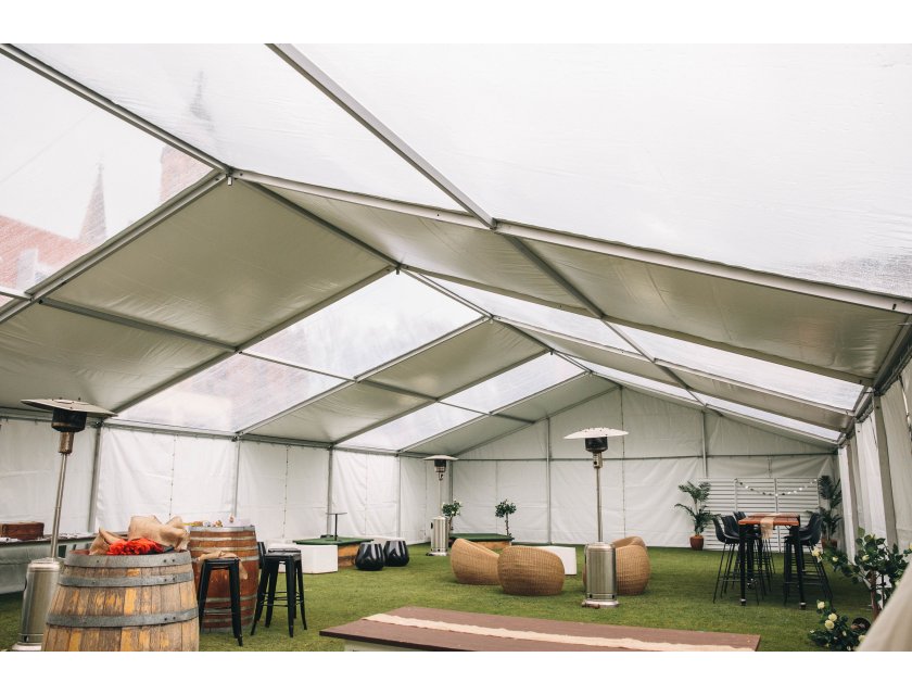 White Roof Pavilion - 10m x 24m - 10m x 24m