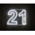 21 - Neon Sign - White