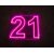 21 - Neon Sign - Hot Pink