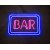 BAR - Neon Sign - Blue & Pink