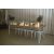 Oak Hairpin Table - White