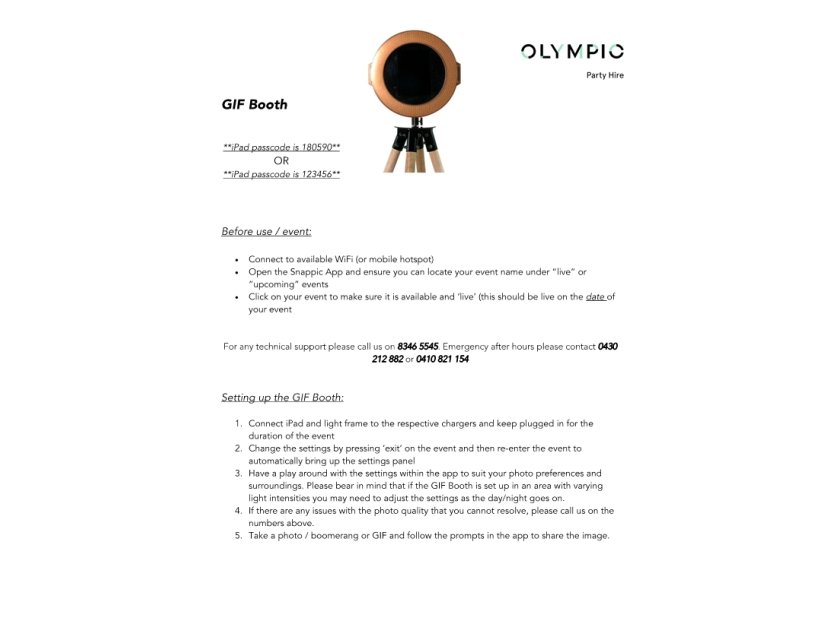 GIF Booth with Printer