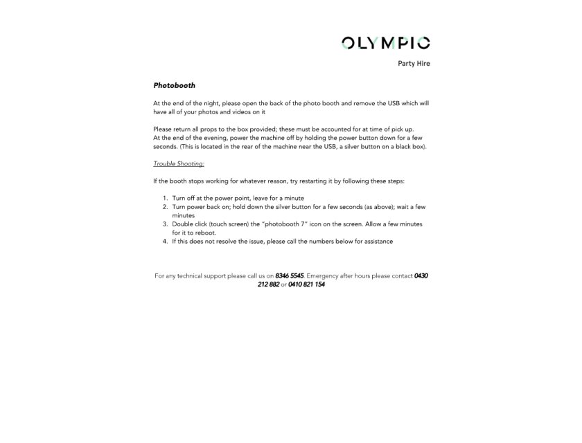 Photo Booth - Enclosed