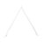 Triangle Wooden Arbour - White