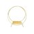 Double Ring Cake Stand - Gold