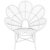 Flower Cane Chair - White