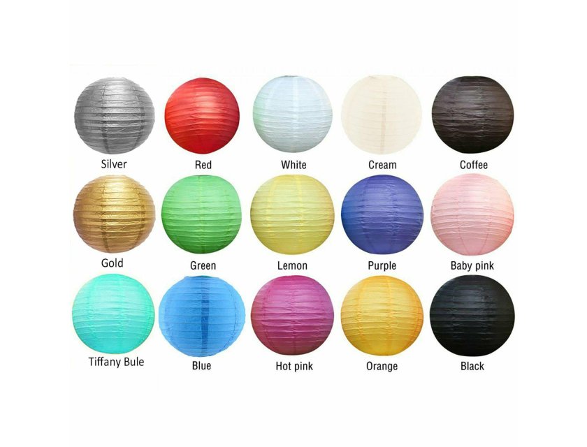 Coloured Paper Lantern - 20cm SALE