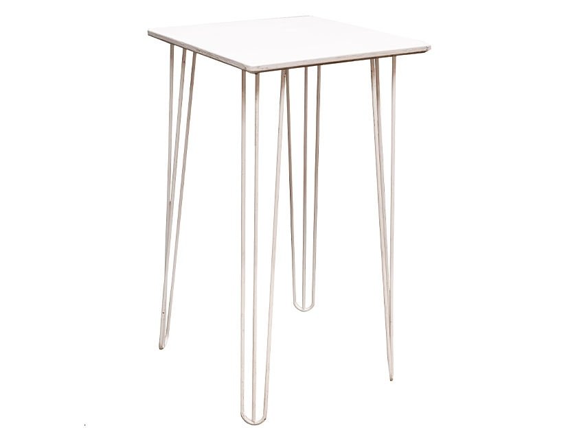 Hairpin Bar Table White