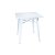 White Tolix Cafe Table (White Top & Legs)