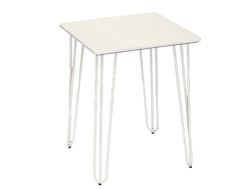 Hairpin Cafe Table - White