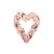 Giant Floral Heart - Soft Pink