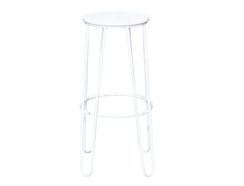 Hairpin Bar Stool White